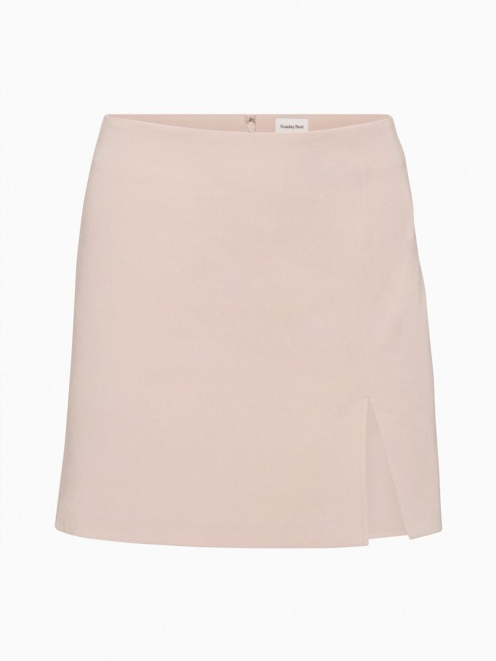Aritzia Sunday Best Tatiana Skirt- Damask Pink Pastel Rose Crepe Slit Mini Skirt